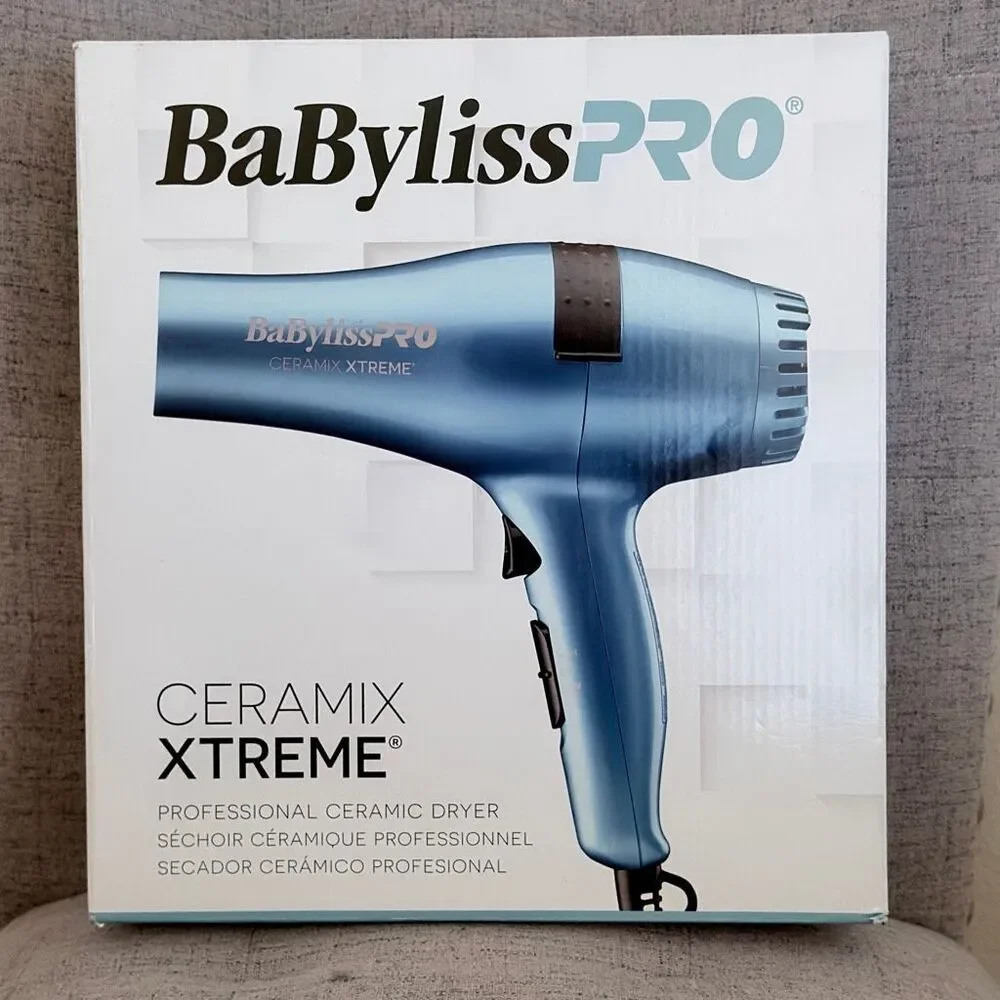 NWT Babyliss PRO Rare!!! Ceramix Xtreme 2000W Porcelain Ceramic Blue Hair Dryer